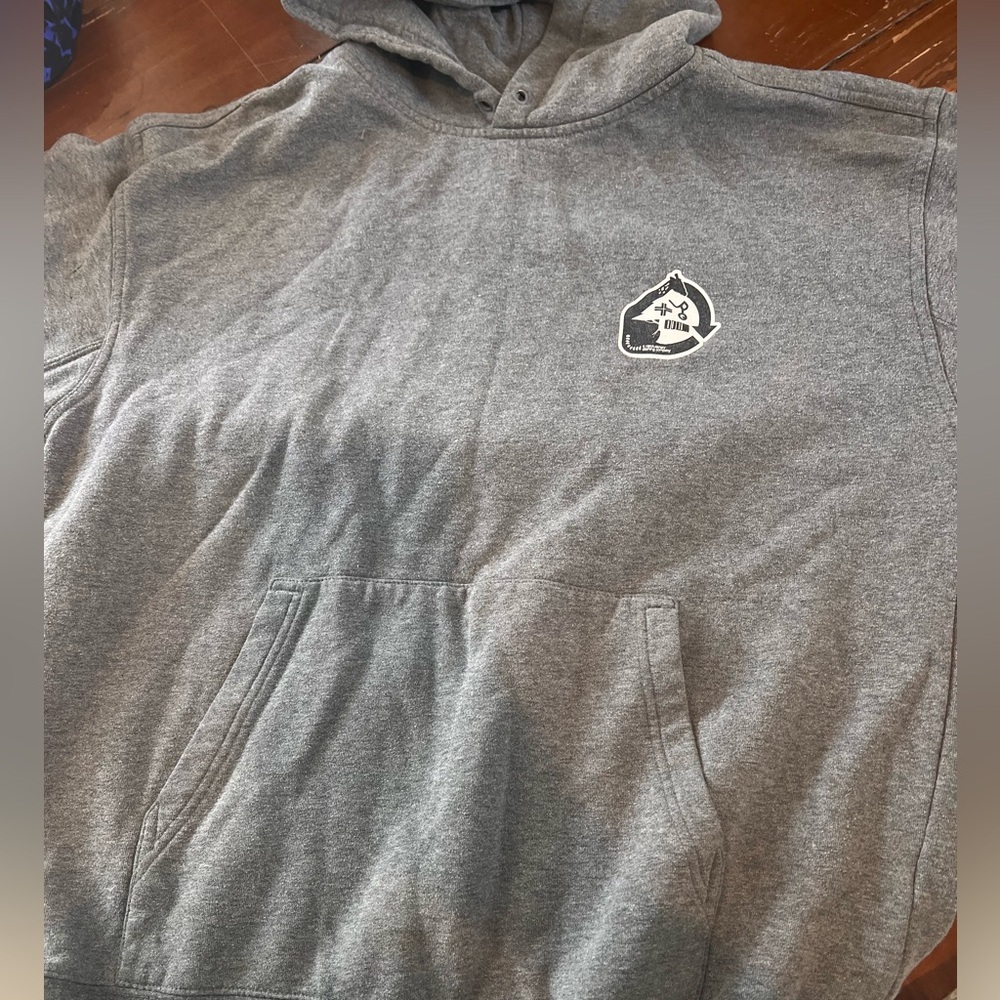 Gray LRG Pullover Hoodie with Small Chest Logo